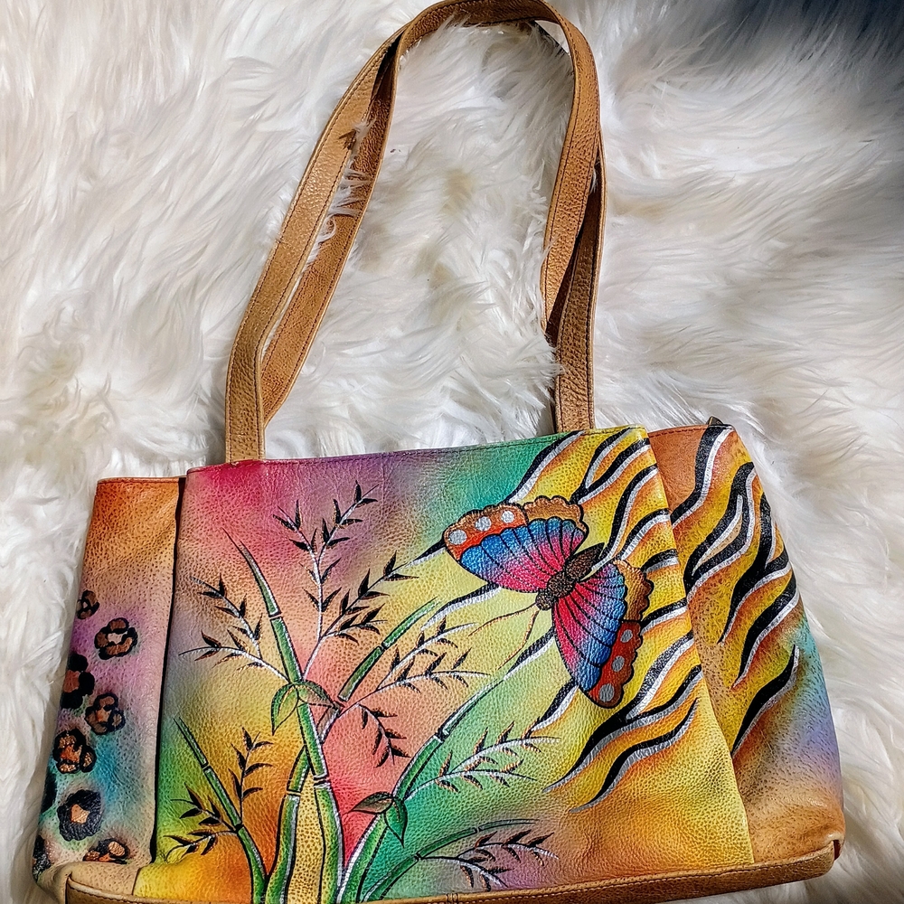 Colorful Butterfly Design Women's Bag